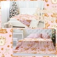 thumbnail image 5 of Gingerbread Man Christmas Throw Blanket for Adults 50 x 60 Inch Holiday Tree and Cookie Theme Flannel Blankets for Bedroom Couch Travel Home Decor Fuzzy Cozy Soft Warm Gifts(Pink), 5 of 7