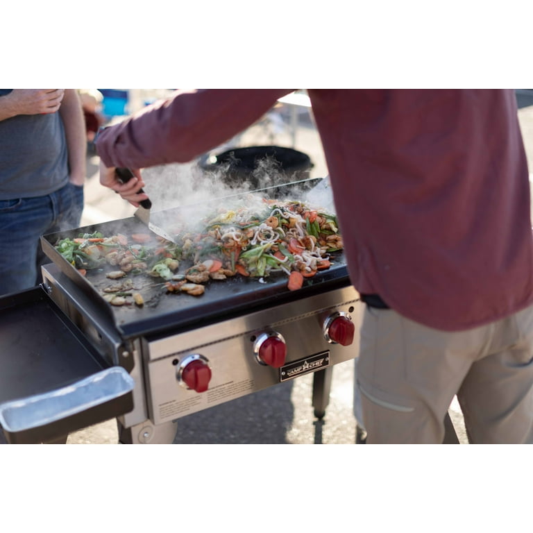 Camp Chef Portable 4 Burner Flat Top Gas Grill Ftg600p : Target