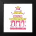 thumbnail image 2 of Urban, Mary 12x12 Black Modern Framed Museum Art Print Titled - Everyday Chinoiserie IV Pink, 2 of 5