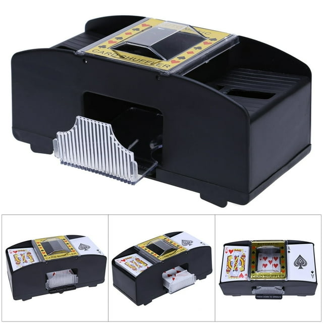 LEEYNEER Cartes à Jouer Automatiques à Mélange POKER CASINO Un/deux Jeux de Cartes à Mélange SOR