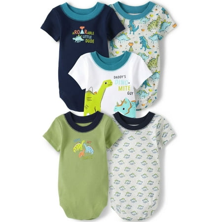

The Children s Place Baby Boy 5-Pack Bodysuits Sizes 0-24M