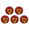 thumbnail image 2 of 5 botones forrados de tela, botones de vástago de 2 cm Botón de tela roja para coser usted mismo, manualidades, manualidades, Corazón BLESIY Botones cubiertos de tela, 2 of 7