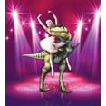 thumbnail image 3 of Ambesonne Animal Duvet Cover Set, Dancing Ballerina, 2-Calking, Hot Pink Purple, 3 of 7