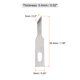 thumbnail image 2 of Cuchillas de cuchillo Exacto Uxcell #A16 Cuchillas de cuchillo de hobby Cuchillas Exacto de precisión Recargas de cuchillas de cuchillo de hobby Paquete de 100, 2 of 7