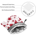 thumbnail image 6 of Valentine''s Oven Mitts and Pot Holders 4 Pcs Sets for Kitchen, Cooking Gloves Heat Resistant Oven Mitt Gloves Non Slip Potholders BBQ Gloves for Grilling, Baking, BBQ, 6 of 6