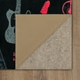 thumbnail image 5 of Mohawk Home Guitar Montage Printed Indoor Area Rug in Pink, 3'4"x5', 5 of 8