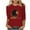 Type 33-Red, variant on Otvok Women'S Christmas Blouse Casual Christmas Tree Print Round Neck 3/4 Sleeve T-Shirt