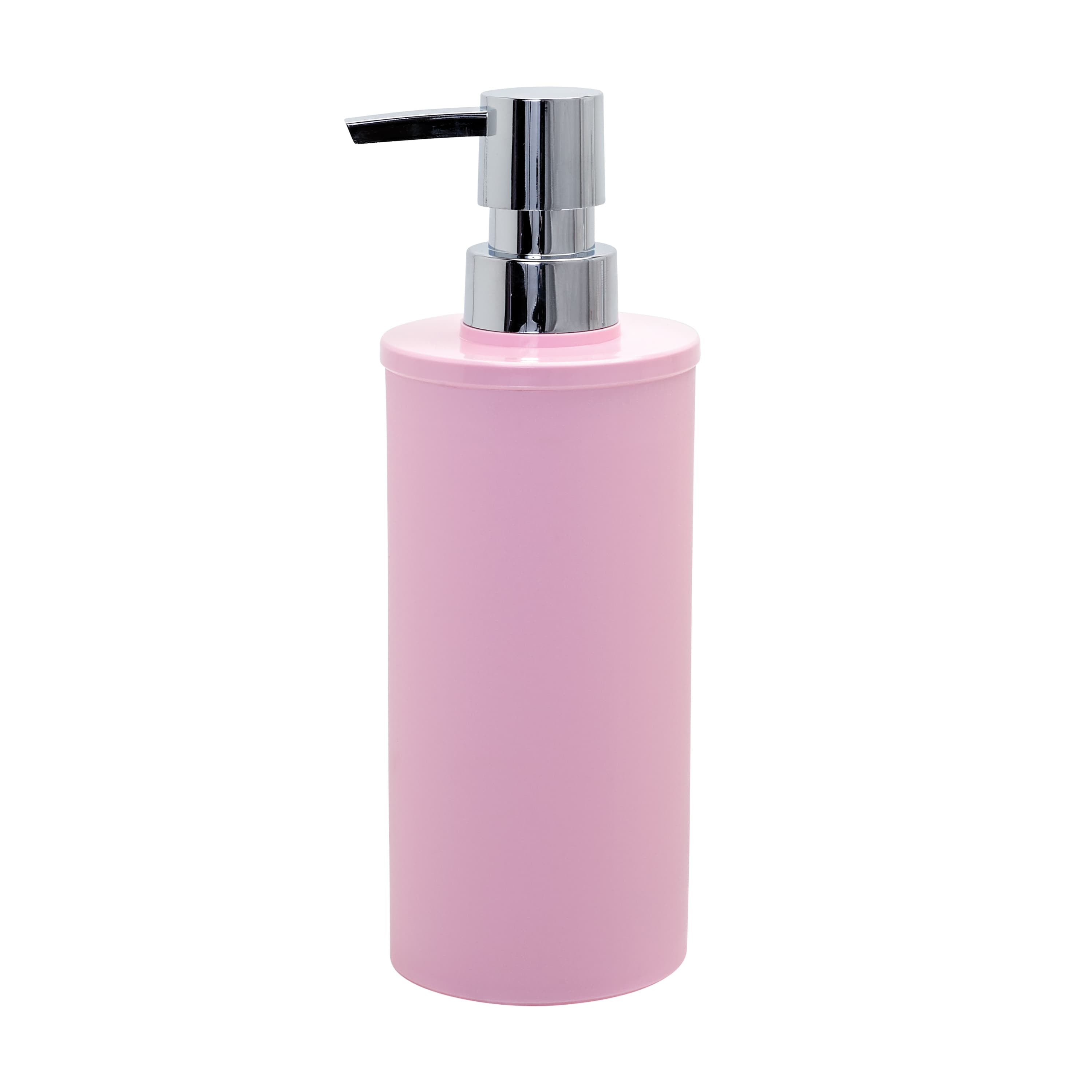 pink soap dispenser