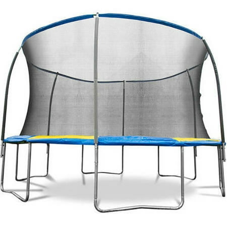 Bounce Pro 14-Foot Trampoline, with Safety Enclosure and Flash Light Zone
