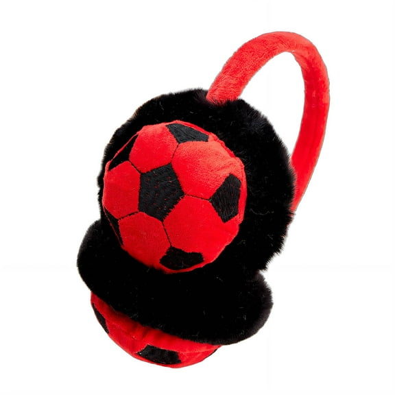 TELOLY Ear Muffs Football-Themed Design White Earmuffs Soft and Cozy Material Kid-Friendly Fit Earmuffs