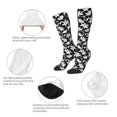 thumbnail image 5 of Fotbe Lilies Flowers print Women's Men's Novelty Crew Socks Cotton Socks Knee High Socks for Walking,Running,Nurses,Pregnancy, 5 of 8