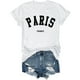 thumbnail image 3 of MKLEKYY Playeras Deportivas Mujer Camiseta Informal Estampada De Cuello Redondo Para Mujer Talla M, 3 of 3