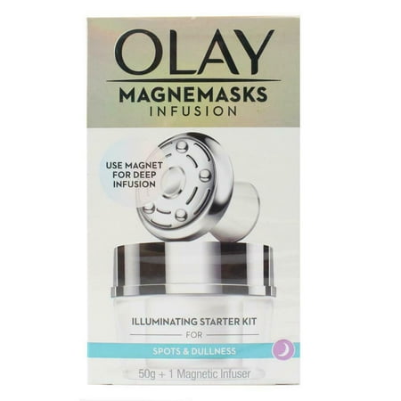 Olay Magnemasks Infusion Illuminating Starter Kit for Spots and Dullness, 50g + Magnetic Infuser