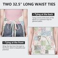 thumbnail image 6 of Pioneer Flower Floral Print Pattern Apron for Women and Men, Cotton Linen Waterproof with Pockets, Adjustable, 33x27 Inch for Kitchen, Gardening, BBQ, Salon, 6 of 6