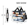 thumbnail image 3 of FORMRS Insulated Cooler Bag 24 Cans Capacity Soft Leakproof Lunch Box with Side Pockets, Orange Hand Drawn Sailboats, 3 of 7