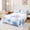 Blue A, variant on Feelyou Rainbow Monogrammed J Twin Sheets for Kids Girls, Cute Blue Ocean Axolotl Bedding, 3pcs, 1 Flat Sheet, 1 Fitted Sheet and 1 Pillowcase