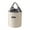 Beige, variant on Insulated Lunch Bag Large Cylinder Thermal Lunch Bag Foil Insulated Round Food Carrier Pouch with Front Pocket for Work Commuting Campus Picnic Travel Thermal Food Carrier