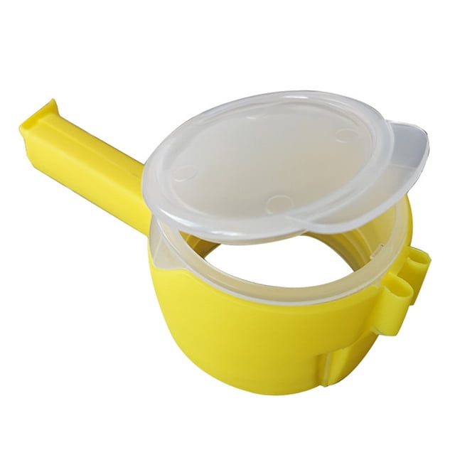 Contenedores Clip de bolsa de almacenamiento de ahorro de alimentos para verter sello ABS Abrazadera selladora para mantenimiento fresco (amarillo) JShteea Libre de BPA