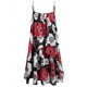 thumbnail image 3 of Vestido camisero en capas con estampado floral y tallas grandes con top cruzado cruzado Rosegal Bikinis, 3 of 5