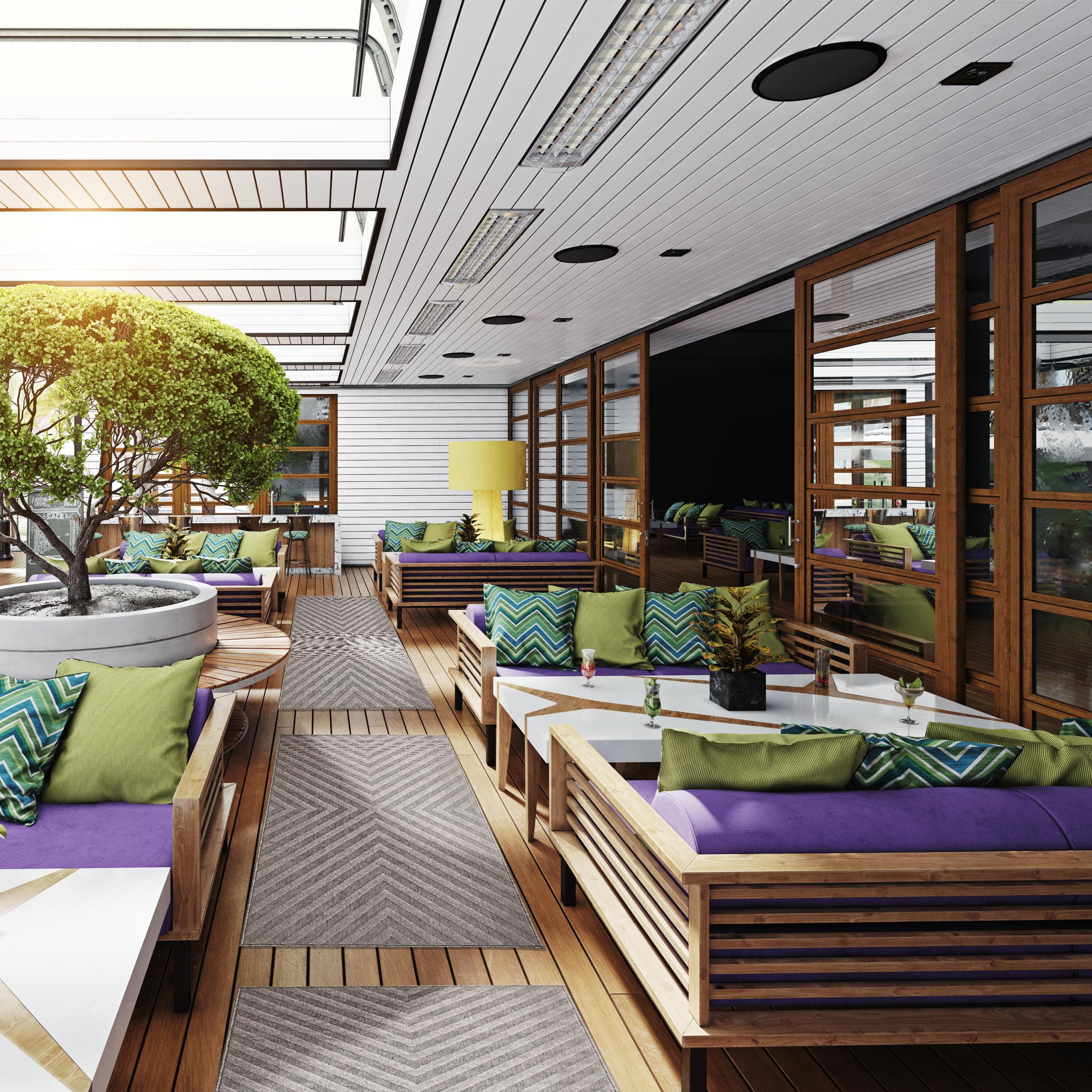 ECARPET Indoor/Outdoor for Balcony, Patio and Garden Milan