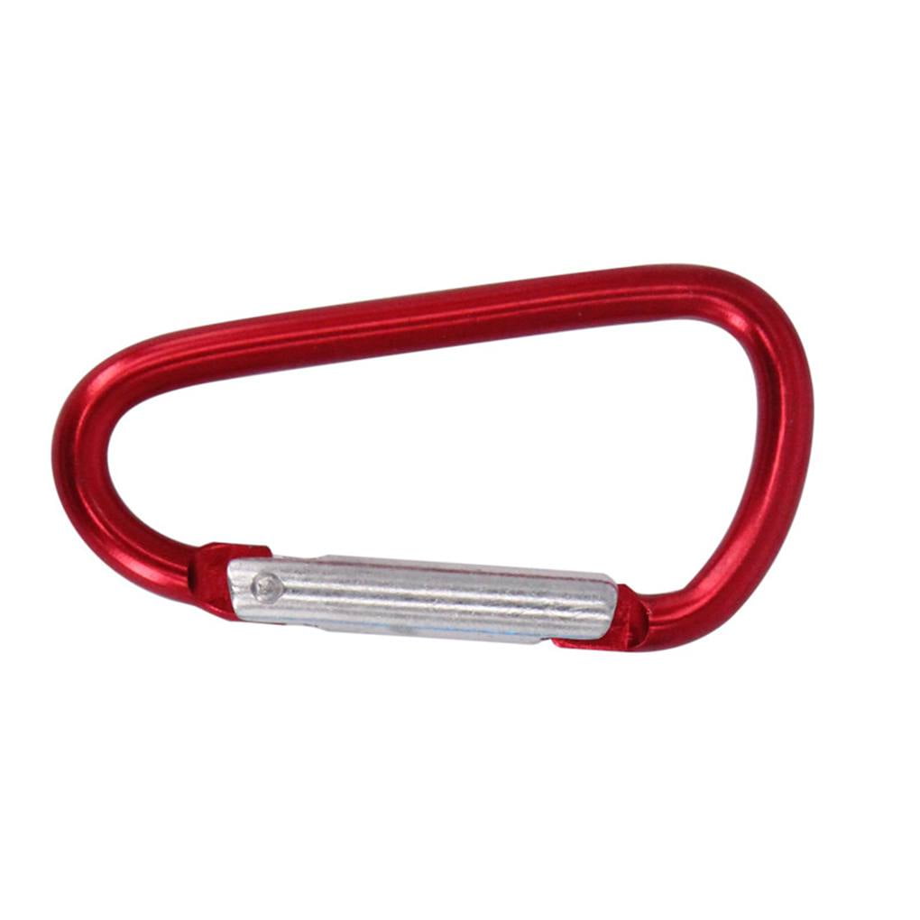 10 Pcs Colorful D Shaped Aluminum Alloy Carabiner Keychain 10 Pcs Colorful D Shaped Aluminum Alloy Carabiner Keychain