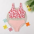 thumbnail image 2 of Girls' Bikini Two-Piece Swimsuit Sling Bathing Suits Kids Beach Wear Quick Dry Swimwear for 7-12T, 2 of 6