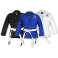 thumbnail image 3 of FightX BJJ Gi for Men & Women Brazilian Jiu Jitsu GI Lightweight Suit with Free Belt (Blue, A3), 3 of 4