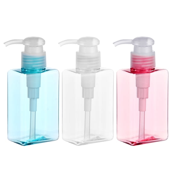 3pcs 100ml Dispensador de desinfectante de manos Botella vacía Botellas de plástico recargables