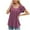 Wine, variant on Scyoekwg Dressy Tops For Women Trendy Round Neck Ruffle Sleeve Pleated Shirts Summer Short Sleeve T Shirts Comfy Casual Loose Lightweight Solid Color Blouses (Wine,L)
