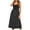 Black-A, variant on Summer Dresses for Women Causal Button Sling Sleeveless Printed Halter Dress