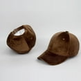 thumbnail image 3 of COCOpeaunt New Women Baseball Cap Gold Velvet Light Board Solid Color Hat Outdoor Couple Caps Male Spring and Summer Tide Sun Visor Hats, 3 of 6