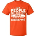 thumbnail image 2 of OXI T-Shirt - People Skills Fine Work, Basic Casual T-Shirt for Men's and Women Fleece T-Shirt Short Sleeve - Orange Large, 2 of 3