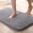 thumbnail image 2 of Pompotops Bathroom Bath Mat Non-slip Washable, Plush Thick Floor Mat Carpet, 15.75x23.62Inch, Simply Kitchen Bathroom Door Mat, Bathroom Absorbent Mat, 2 of 8