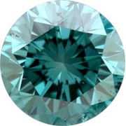 7/8 Ct Blue Round Loose Diamond