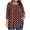 Wine, variant on Besolor Womens 3/4 Length Sleeve Tops Polka Dots Crewneck Dressy Blouses Pleated Casual Plus Size Tunic Shirts