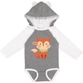 thumbnail image 3 of Inktastic Cute Fox Hello Boys or Girls Long Sleeve Baby Bodysuit, 3 of 5
