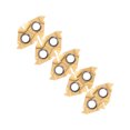thumbnail image 4 of 10Pcs External Threading Inserts Incisive Efficient High Temperature Resistance Toughness Carbide Inserts with Storage Box, 4 of 5