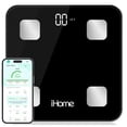 thumbnail image 1 of iHome Digital Bluetooth Smart Scale for Body Weight, Weight Scale, Including BMI, Body Fat, Muscle Mass, Batteries Included (Black Smart Bluetooth), 1 of 8