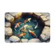 thumbnail image 2 of Alfombra de terciopelo de cristal | Alfombra de baño antideslizante con diseño de carpa 3D | Felpudo absorbente de agua para la entrada | 40 x 60 cm, 2 of 6