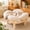 Beige, variant on CheerPals Elevated Cat Bed, Washable Flower Pet Cushion with Sturdy Wooden Frame, Heavy-Duty Lounge Chair for Indoor Cats & Small Dogs, White