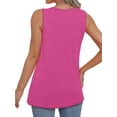 thumbnail image 3 of MOSHU 3 Pack Tank Tops for Women V Neck Sleeveless Women Shirts Flowy Loose Fit Tops Summer Outfits, 3 of 8