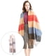 thumbnail image 3 of Mujeres Winter Winter Bufanda Larga Wrap Shawl Plaid Knit Bufanda Cape Light Pink 2 Sunnimix Bufanda de tela escocesa de invierno, 3 of 8