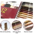 thumbnail image 2 of 12Pieces Watercolor Pencil Woodless Pencil 12 Color Oil Based Colored Pencil for Adult Student Portrait Drawing Coloring, 2 of 7