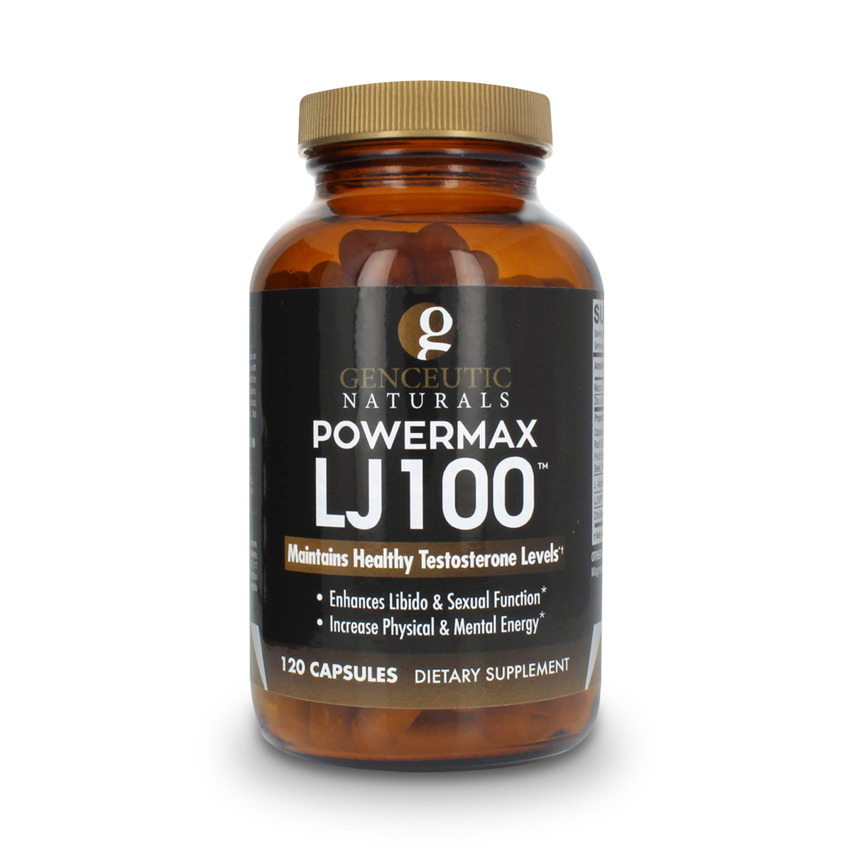 Genceutic Naturals â€“ Powermax LJ100 120 Capsules LJ100 Tongkat Ali