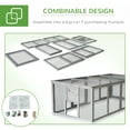 thumbnail image 5 of Chicken Coop Run, Extension Chicken Run 20.73 ft² Large Expend Hen House, Universal Chicken Run Perfect for 4-6 Chickens,Ducks, 79" L x 37.8" W x 26.8" H, 5 of 7
