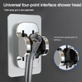 thumbnail image 5 of Useful Bathroom Accessories Wall Mounted Self-Adhesive Showerhead Bracket Shower Head Holder Handheld Sprayer Support Sprayer Fixed Base SILVER, 5 of 8