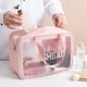 thumbnail image 2 of Bolsa de maquillaje portátil de gran capacidad, neceser de viaje, transparente, impermeable, caja de almacenamiento para el cuidado de la piel, organizador de cosméticos grande qiuyongming unisex, 2 of 2