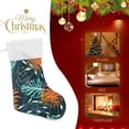 thumbnail image 4 of Coolnut 17.7 Inch Christmas Stockings, 1 PCS Abstract Tropical Plant Leaves Presonalized Large Stocking Sock for Family Holiday Xmas Party Decorations, 4 of 7