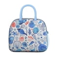 thumbnail image 2 of Lunch Bag Lunch Box for Women Reusable Insulated Lunch Bags,Water-Resistant Ocean Sea Shell Pattern Cooler Lunch Tote Bag, Large Capacity for Work Travel Picnic, 2 of 6