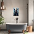 thumbnail image 2 of ZHONGYUTONG Bear Bathroom Wall Art Animal with Paper Canvas Painting Funny Wilderness Bear Prints for Bathroom Decor Waterproof Restroom Decorations for Cabin Home Framed (12.00" x 18.00"), 2 of 5